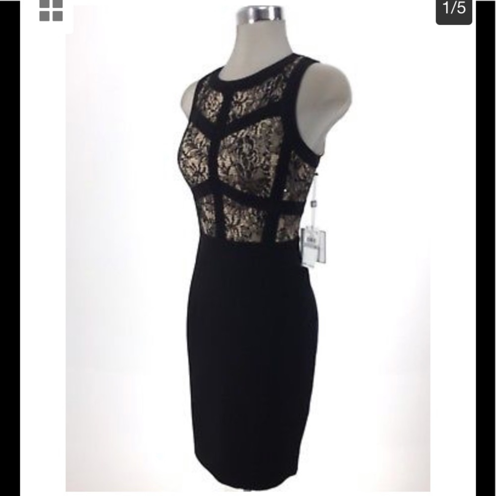 Laundry by Shelli Segal Sequins Caged,Black/NWT - Picture 2 of 5